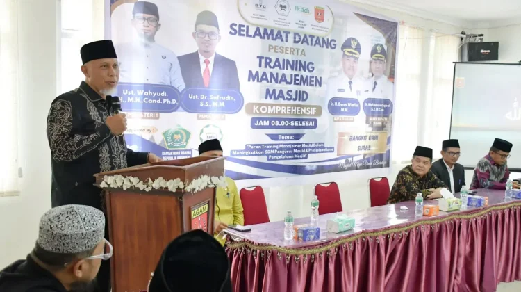 Gubernur Mahyeldi Buka Training Masjid Profesional di Agam!